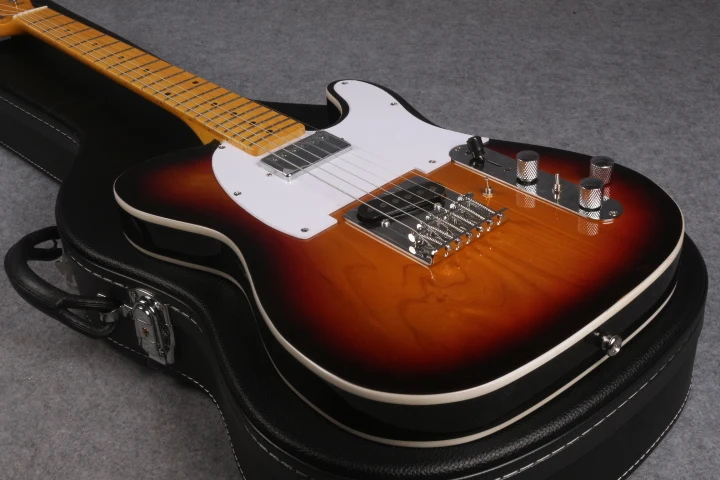 

Prince Cloud brand Solid ash top body Maple Fretboard Chinese Custom Shop Sunburst musical instruments Electric Guitar