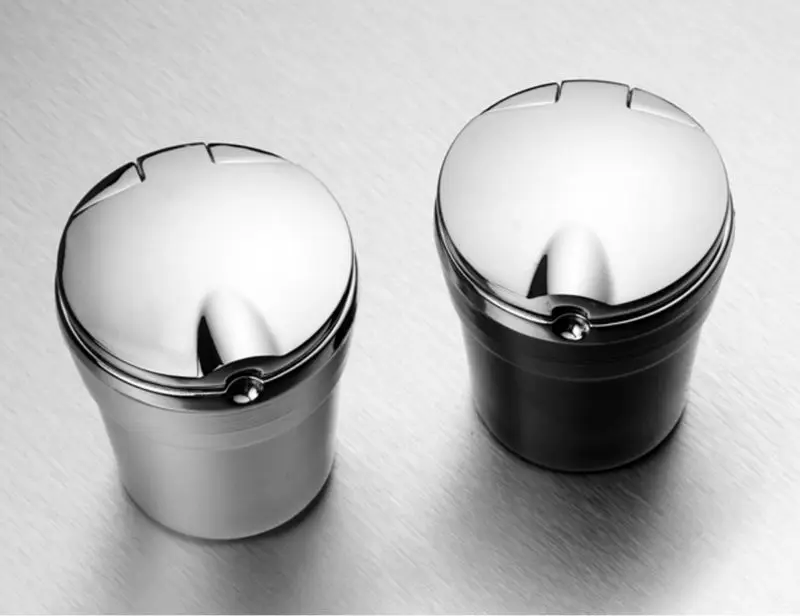 Portable Stainless Auto Car Cigarette Ashtray Ash with Blue LED Light Smokeless for Volkswagen Apollo | Автомобили и мотоциклы