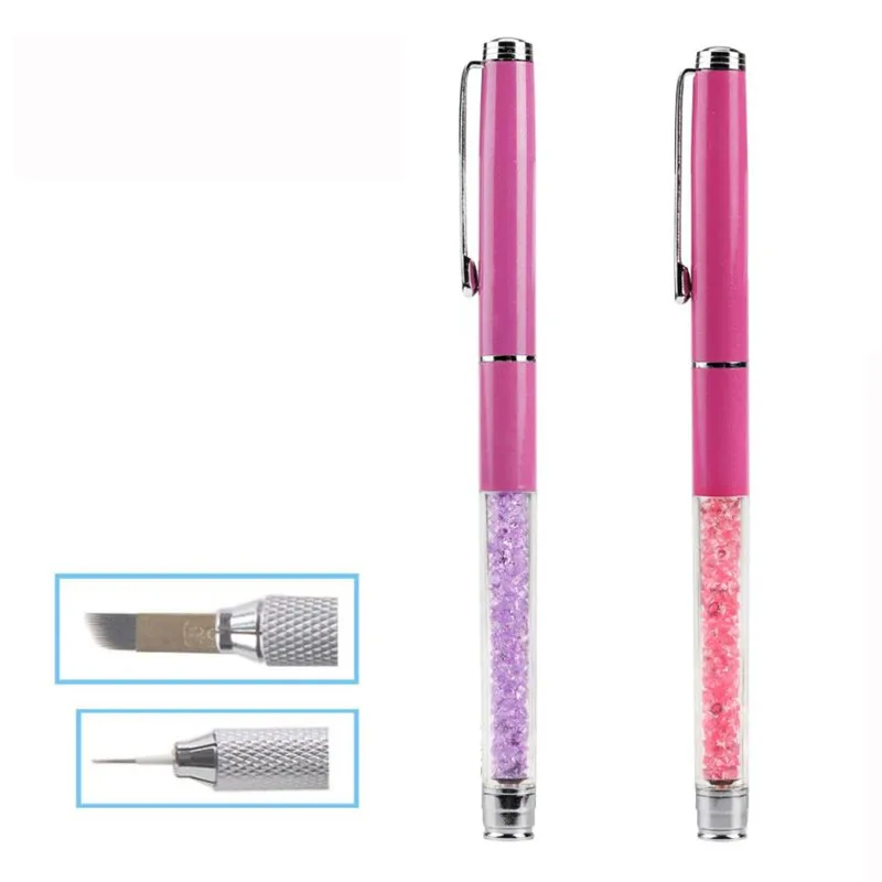 Брови ручка для татуировки, Перманентный макияж, микроблейдинг бровей карандаш с Кепки X91125Down