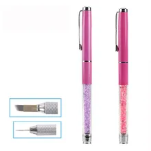 Брови ручка для татуировки, Перманентный макияж, микроблейдинг бровей карандаш с Кепки X91125Down