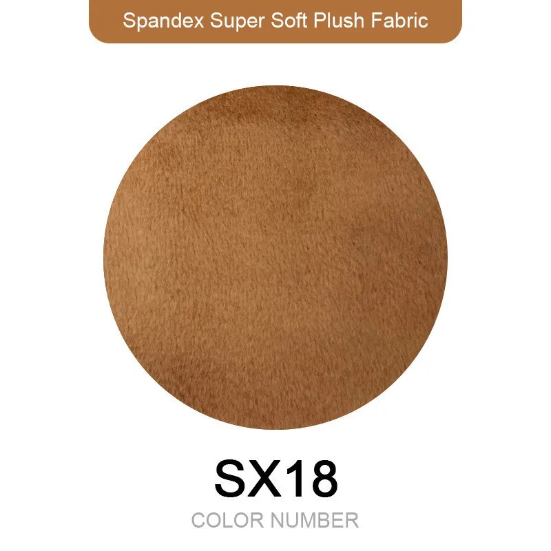 Новейший 1 мм ворс супер стрейч 5% спандекс 165x80 см мягкая короткая плюшевая ткань игрушки ткань диван одежда пижамы швейный материал - Цвет: SX18