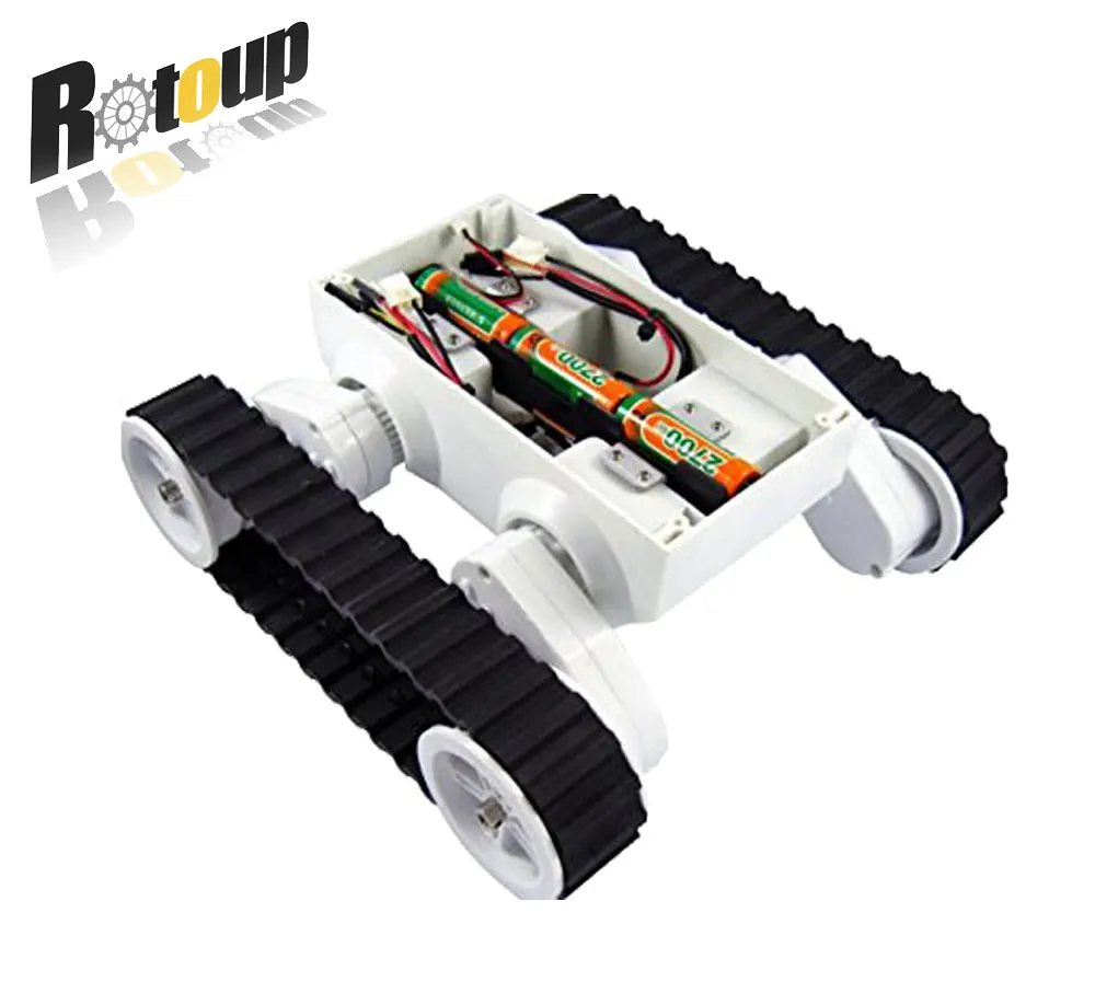 Rotoup трек Танк робот шасси наборы для Arduino умный автомобиль избегание Платформа