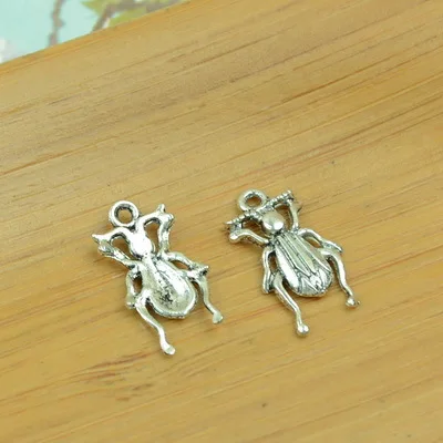 

free shipping 500pcs/lot A2960 antique silver Cricket shape alloy charm pendant fit jewelry making 18x10mm wholesale