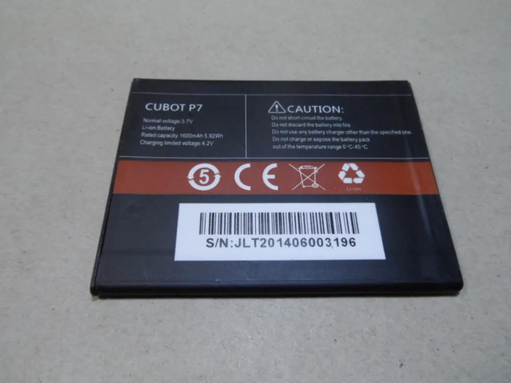 

CUBOT P7 Battery High Quality Original 3.7V 1600MAH Battery Replacement for CUBOT P7 Smart Phone