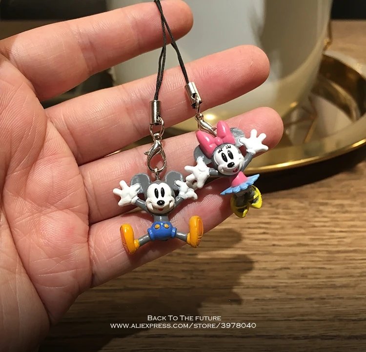 

Disney Mickey Mouse Minnie 2.5cm 2pcs/set PVC Action Figure Posture Anime Decoration Collection Figurine Toy model for children