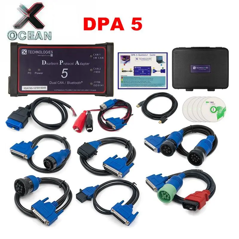 Профессиональный DPA 5 адаптер протоколов dearborn 5 Полный Адаптеры DPA5 сверхмощный сканер для грузовиков без Bluetooth Dual CAN DPA 5