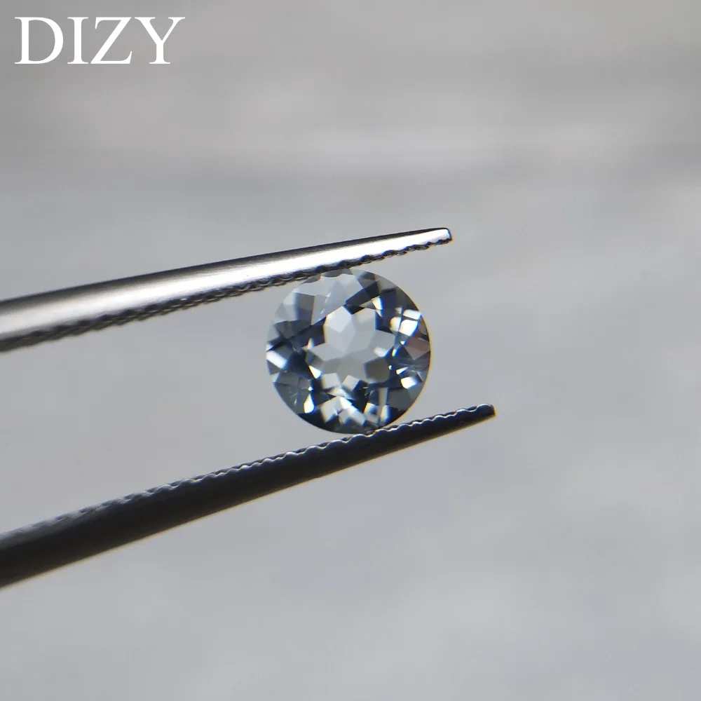 DIZY Natural Good Color Aquamarine Round Facetted Cut 6*6 mm Loose Gemstone For Silver and Gold diyJewelry Mounting DIZY Natural Good Color Aquamarine Round Facetted Cut 6*6 mm Loose Gemstone For Silver and Gold diyJewelry Mounting