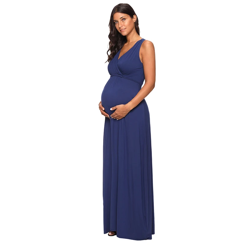 Maternity Dresses Clothes Nursing Sexy Party Long Maxi Dress Evening