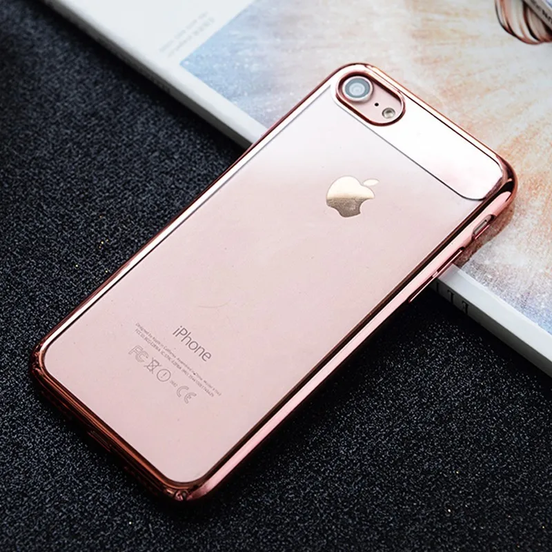 PC Hard Case for iPhone 7 Cover for iPhone7 Portefeuille Coque Ultra Thin Protective 360 Luxury Brand Cases Red Gold Accessories (3)