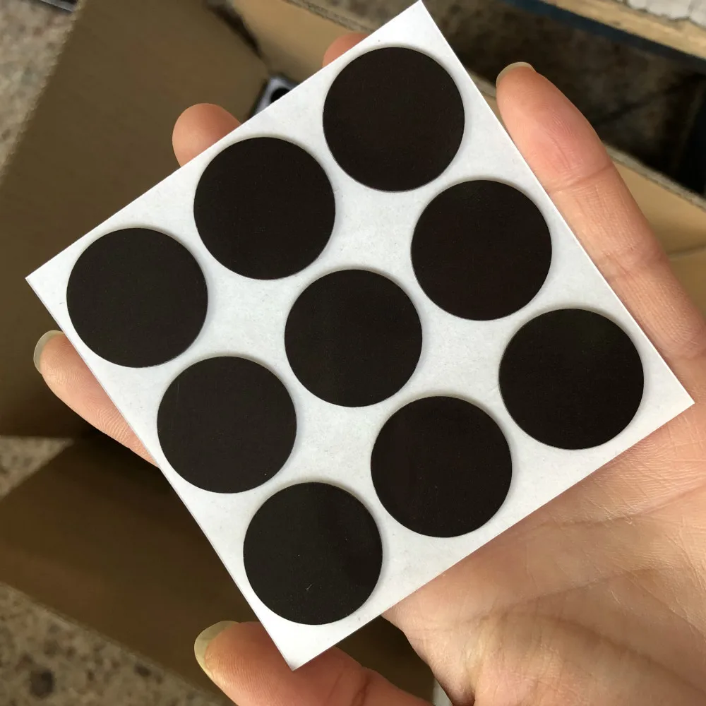 

18pcs Dia 38mm Round Soft Rubber Magnetic Self Adhesive Flexible Magnet DIY Dies Craft Paper art Stiker Supplies