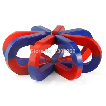 

10pcs Wholesale Magnet for Education Science Experiment Horseshoe Magnets U61x53x9mm Free shipping