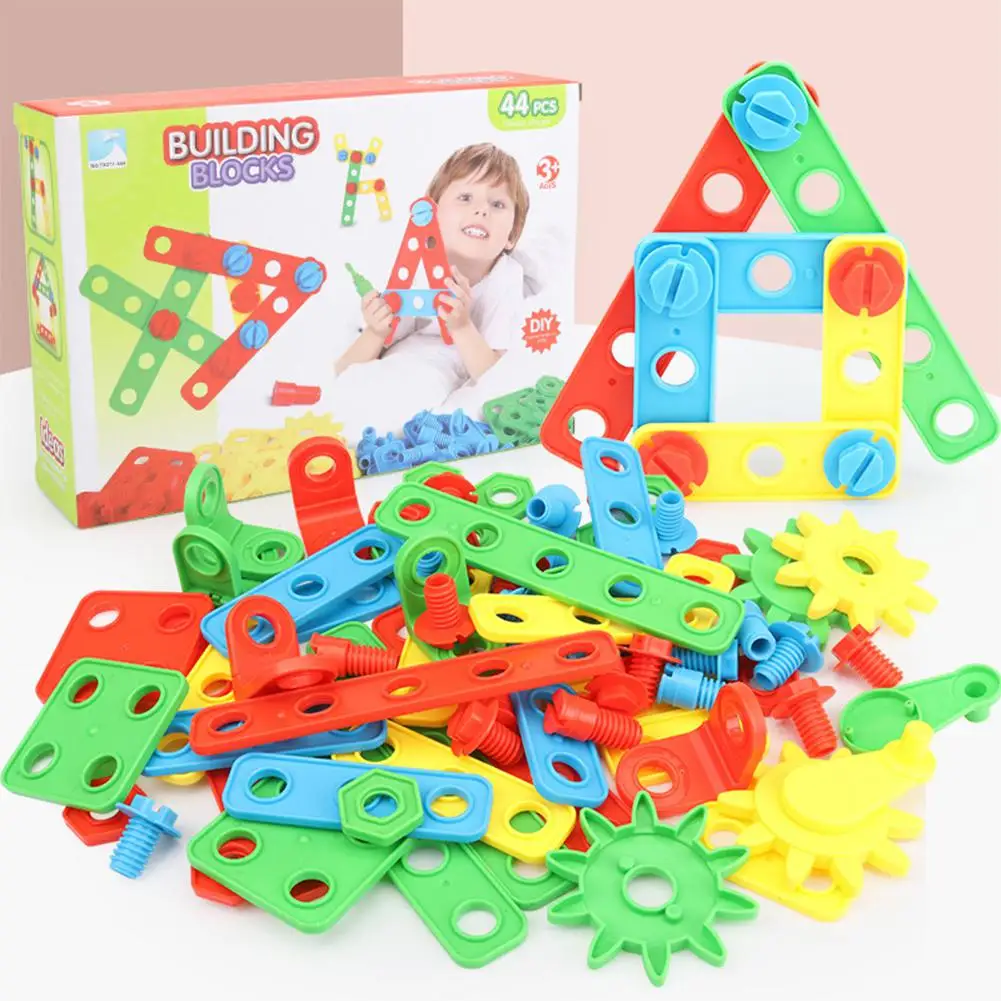 37 шт./компл. детские игрушки DIY головоломки сборки Конструкторы для раннего образования игрушки