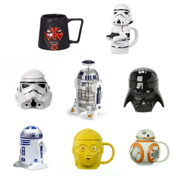 

Creative Coffee Mugs Ceramic Cups and Mugs White Soldier R2-D2 CP03 Darth Vader Mark Drinkware
