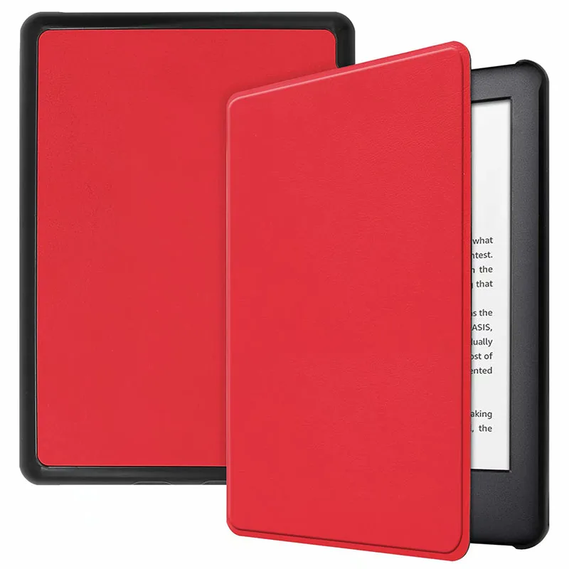 Кожаный чехол-подставка элегантный чехол Магнит чехол для Amazon все- Kindle " 10th поколения чехол для планшета 10 шт./лот - Цвет: red