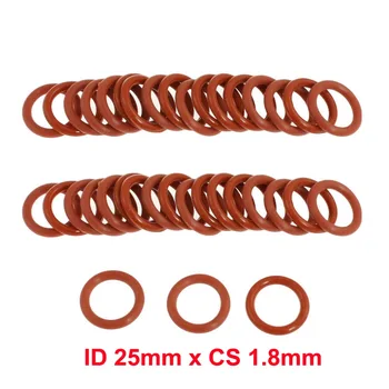 

ID 25mm x CS 1.8mm silicone rubber o ringen