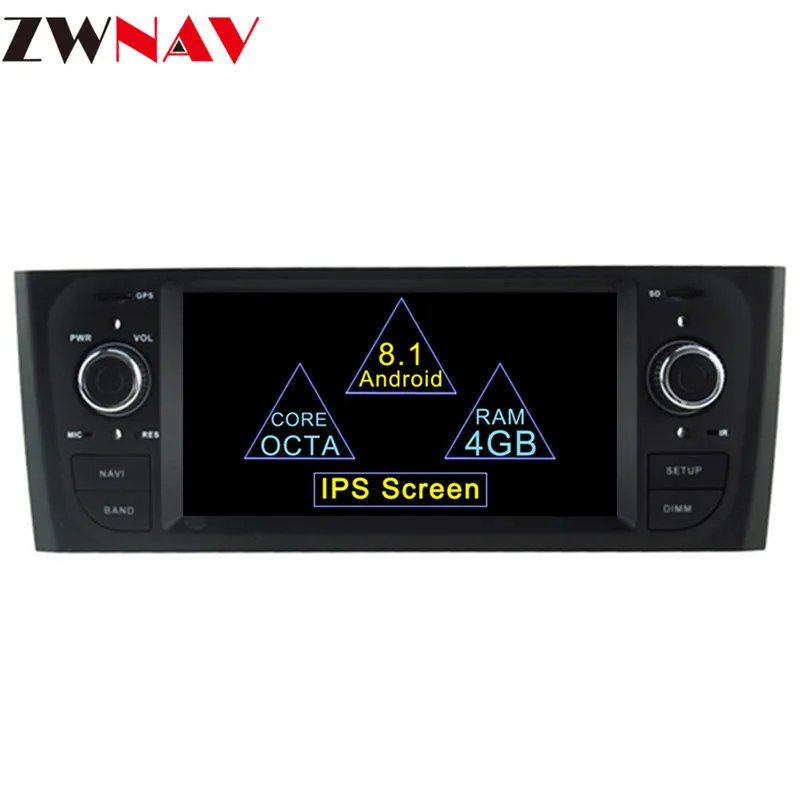 Cheap Android 8.1 Car DVD player Stereo head unit For Fiat Grande Punto Linea 2007 2008 2009 2010 2011 2012 Auto radio GPS Navigation 9