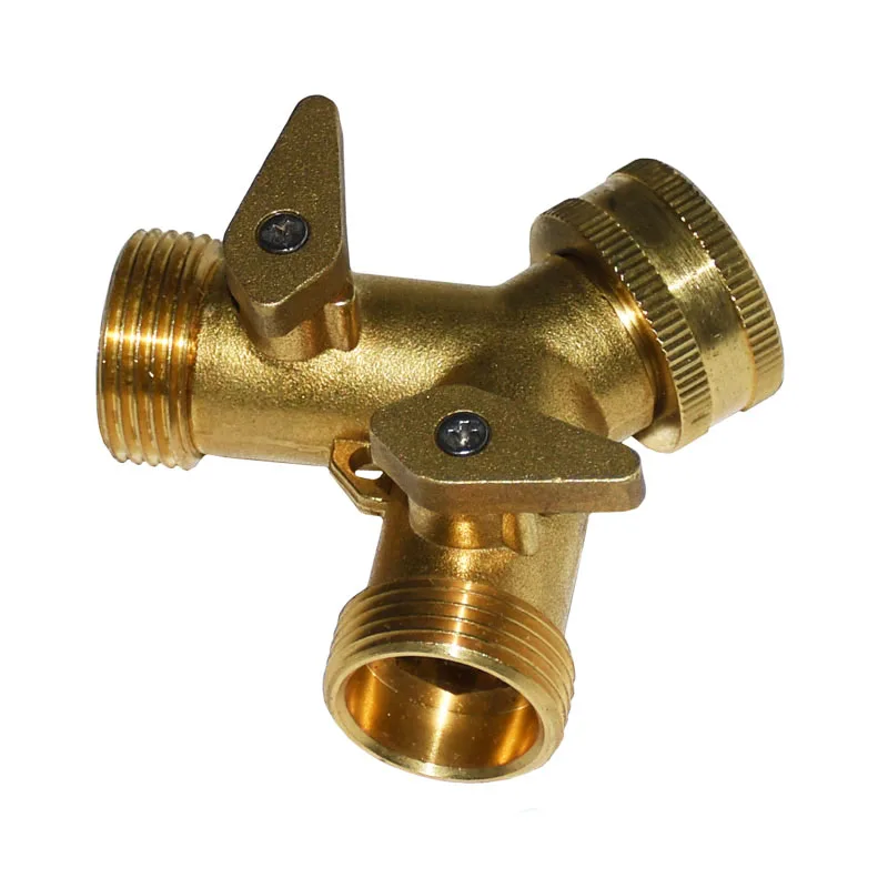 Cranes 3/4 2 way tap A tap of water conector grifo water irrigation splitter connectors 3/4  Splitter watering up faucet