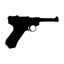 14.9 см * 9.3 см стайлинга автомобилей пистолет Стрельба персонализированные Наклейки для автомобиля винил Интимные аксессуары s2-0381