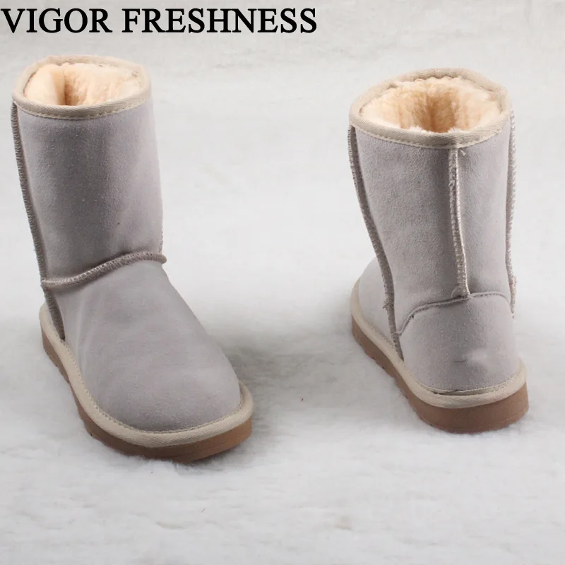 

VIGOR FRESHNESS Australian Boots Women Shoes Snow Boots Shoes Genuine Leather Winter Cow Suede Boots Women Brand Shoes SN3