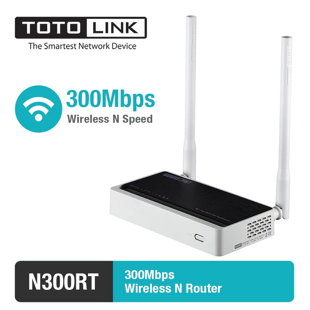 TOTOLINK Wi-Fi маршрутизатор N300RT 300 Мбит/с Беспроводной ретранслятор с функцией WPS поддержка cv6 многоязычный беспроводной маршрутизатор