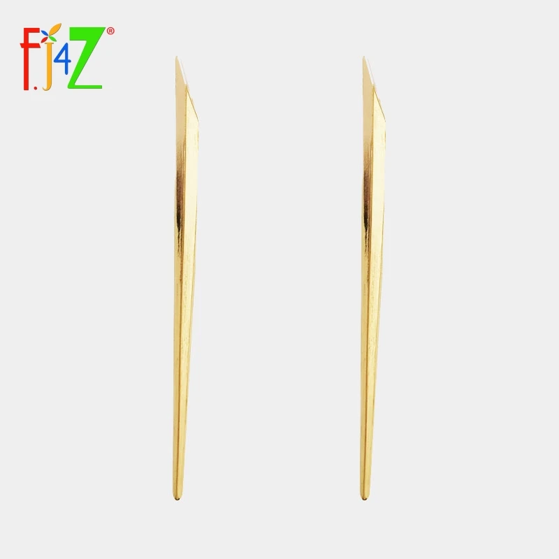 

F.J4Z Fashion Alloy Drop Earrings Nova Women Punk Simple Long Triangle Stick Earrings Trendy Jewelry Wholesale pendientes mujer