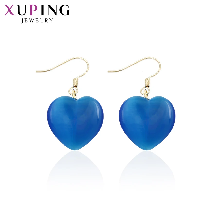 

Xuping Fashion Elegant Earrings for Women Charm Style Light Yellow Gold Color Drop Earrings Christmas Day Jewelry Gifts 29503