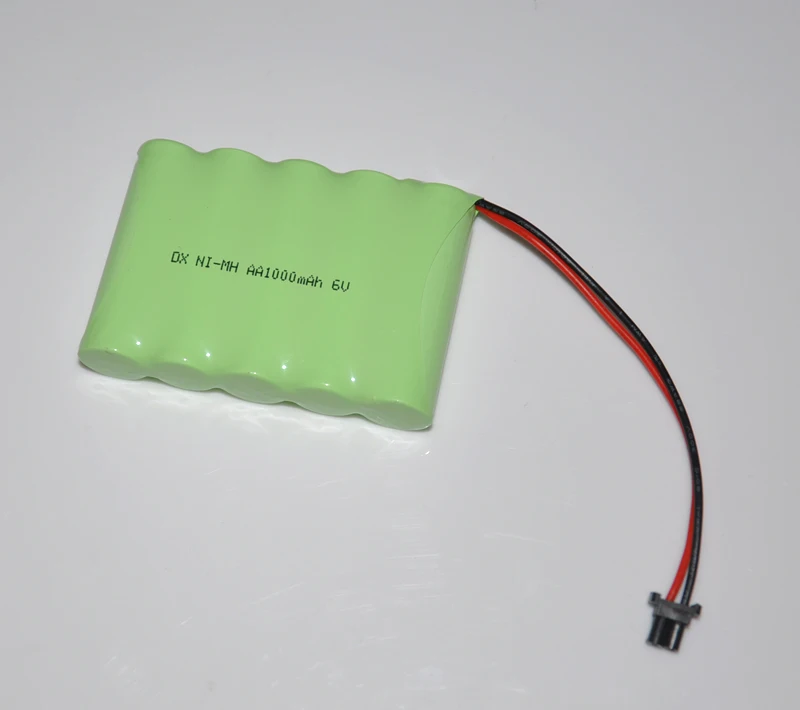 1PCS 6V AA 1000MAH rechargeable battery pack 1000mah 2A ni mh nimh