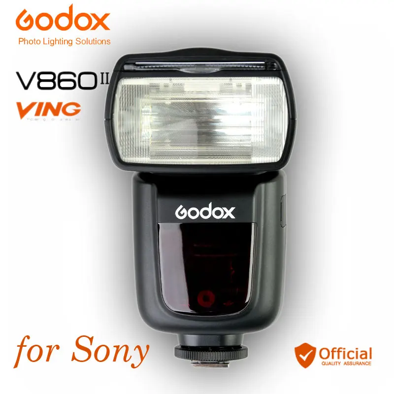 

Godox V860II V860II-S TTL GN60 Flash Speedlite HSS 1/8000 Li-ion Battery for Sony DSLR A77 II A7R II A58 APP ILCE-6000L Camera