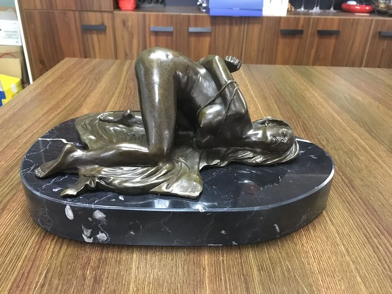 ATLIE BRONZES Западная Сексуальная раб Девушка Бронзовая скульптура ню сексуально