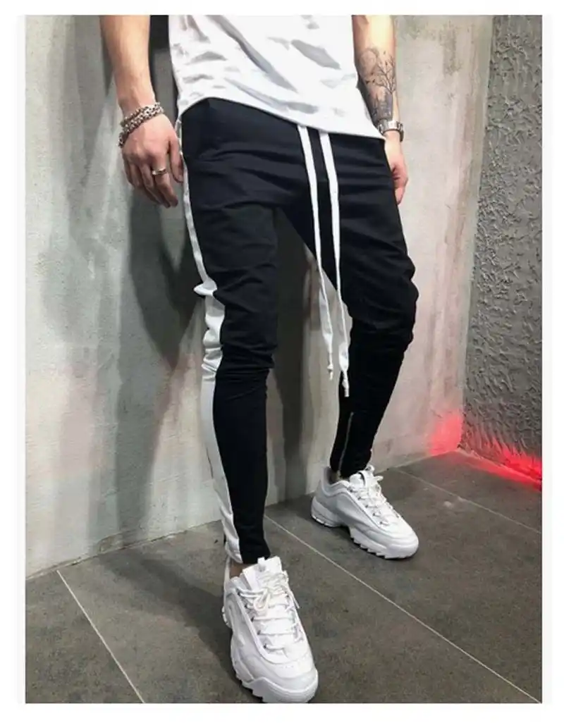 striped drawstring pants mens