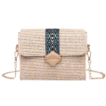 

womens wallets 2019 leisure banquet sports travel women's fashion woven diagonal cross-bag casual beach bag wild shoulder bags