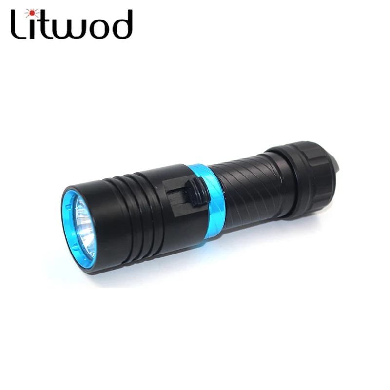 Litwod Z20D68 три цвета 5000LM XM-L2 погружения 80 м светодио дный факел Дайвинг фонарик свет лампы Плавная затемнения Кемпинг Lanterna