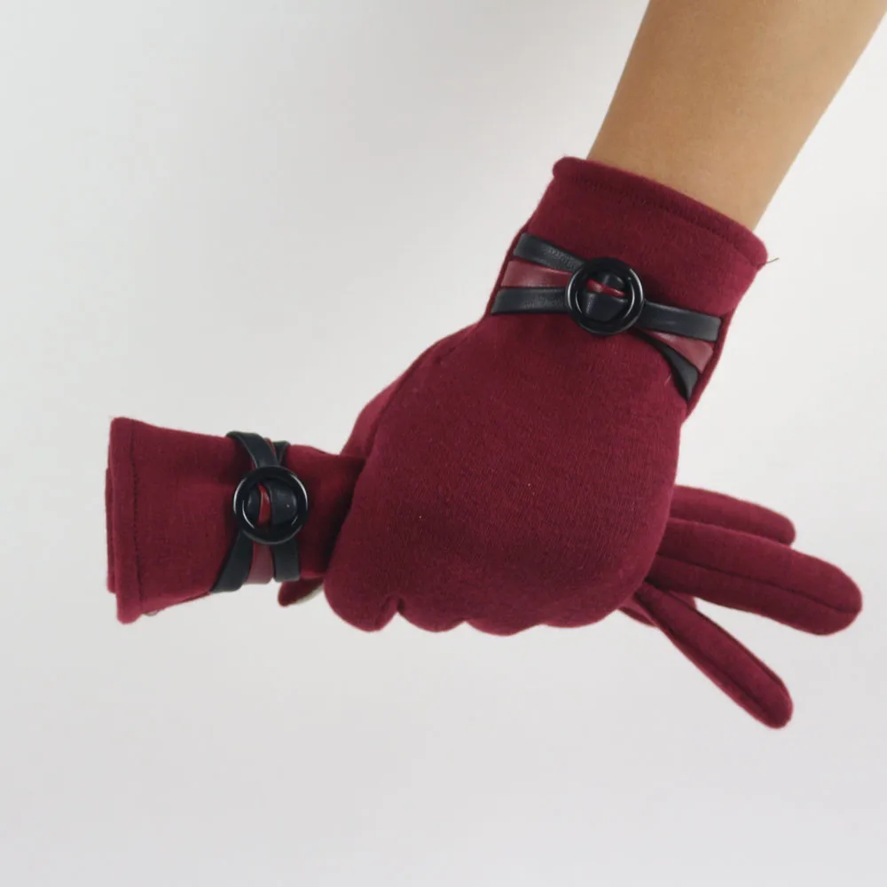 Guantes invierno mujer, женские теплые перчатки, мягкие, на запястье, толстые, варежки, полный палец, новинка, перчатки для экрана, удобные, mitaines femme