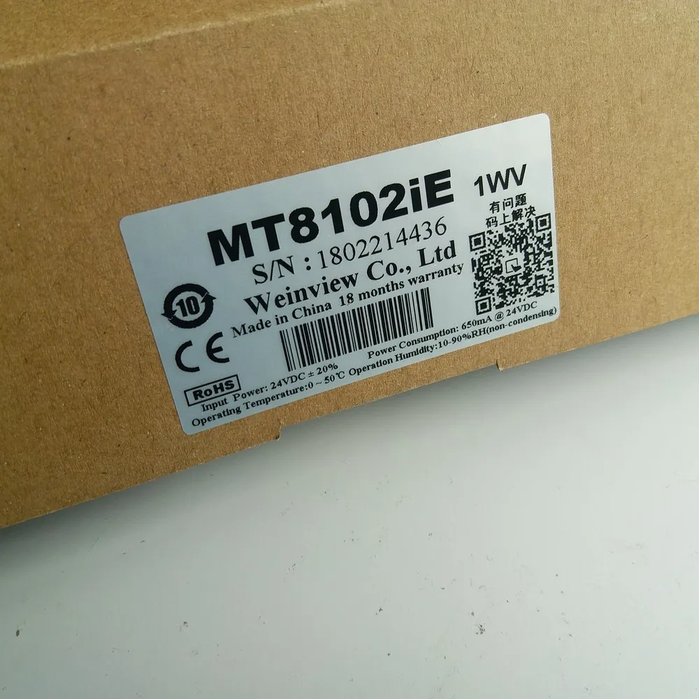10," HMI MT8102IE 10,1 дюймов Сенсорная панель Ethernet Замена MT8101iE MT8100ie Weintek Weinview в коробке