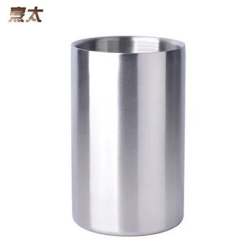 

1.6L Good Guality Double Wall Stainless Steel Ice Bucket Practical Bar Container Barrel Wine Cooler Champagne Keg Whisky