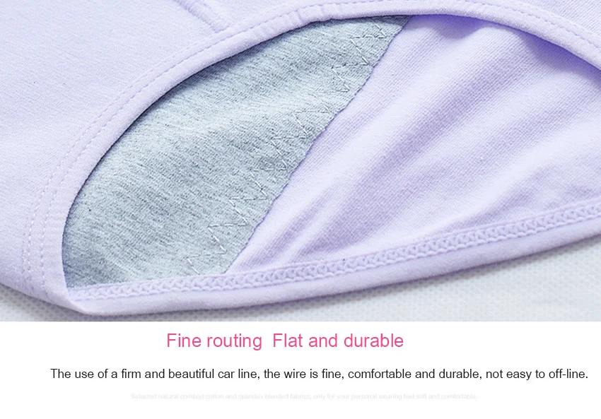 2pcs/Set Cotton Physiological Period Leak Proof Menstrual Panties Breathable Seamless Soft High Quality Women Underwear Breifs