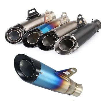 

51MM Inner Motorcycle Exhaust Muffler Titanium Escape Moto Pitbike For YAMAHA R3 R6 TMAX500 Honda msx125 CB650F cb400 SC018