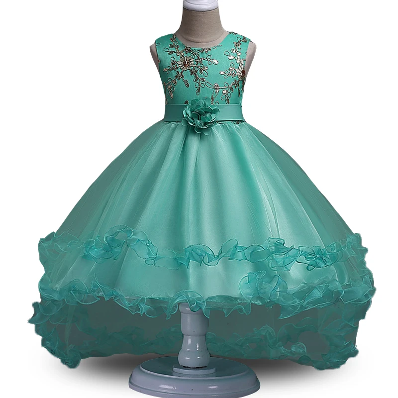 

2019 Summer Dress Girl Kids Dresses For Girls Clothes Embroidery Pageant Formal Princess Dress Party Wedding Dress 4 10 12 Years