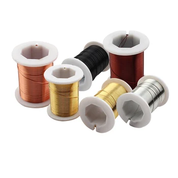 

27m 0.4mm/17m 0.5mm Copper Wire Silver Gold Black Metal String Jewelry Making Wire Soft Beading Wrapping Wire Thread Resistant