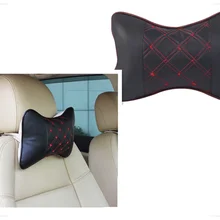 Автомобильная форма подголовника сиденья шеи Кожа универсальный «дышащая» подушка для Mercedes Benz GL63 GL-Class G65 G550 G350 E300