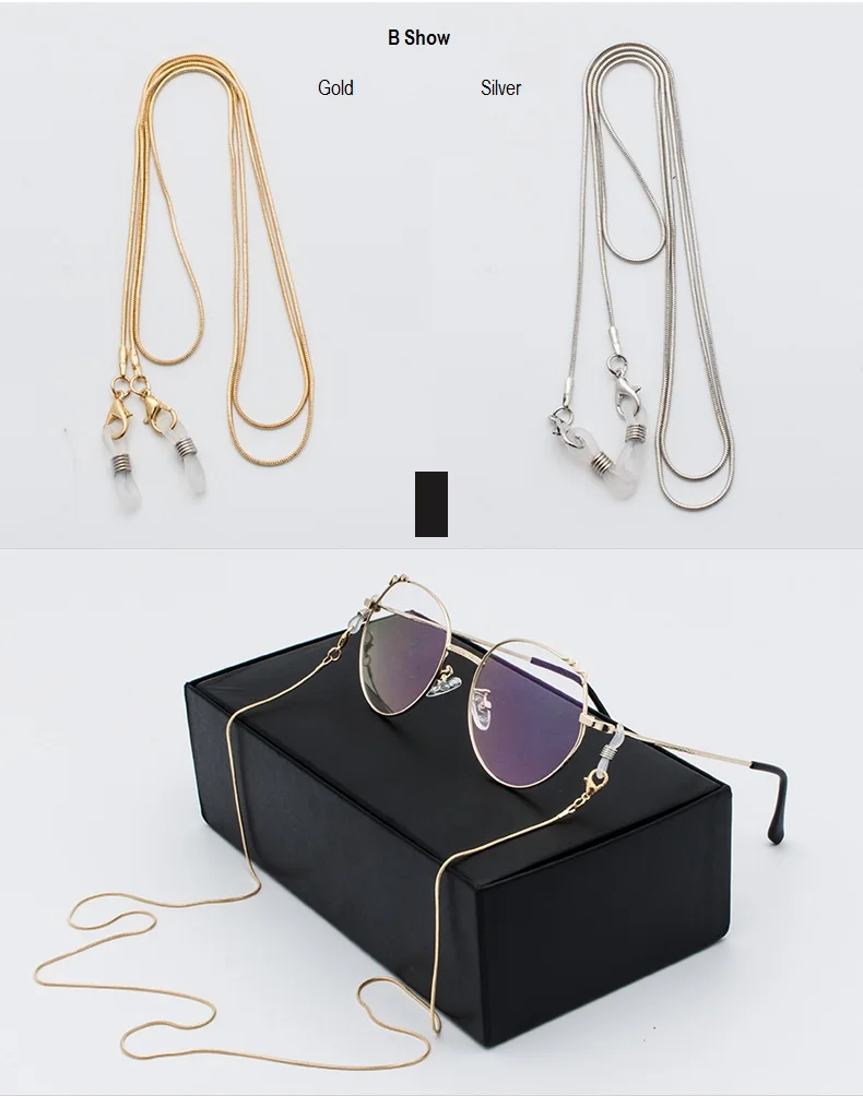 Винтажная цепочка для солнцезащитных очков держатель для женщин модные солнцезащитные очки ожерелье для мужчин металлический ремешок для очков Landyard cordon para gafas