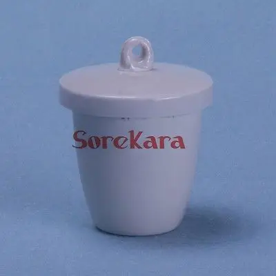 

Lab Porcelain Crucible 200ml Ceramic crucible With Cover