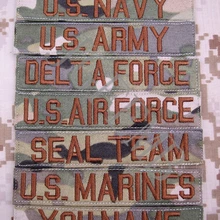 Multicam пользовательское имя ленты нагрудные ленты услуги ленты Боевая Тактическая Военная Вышивка-накладка значки