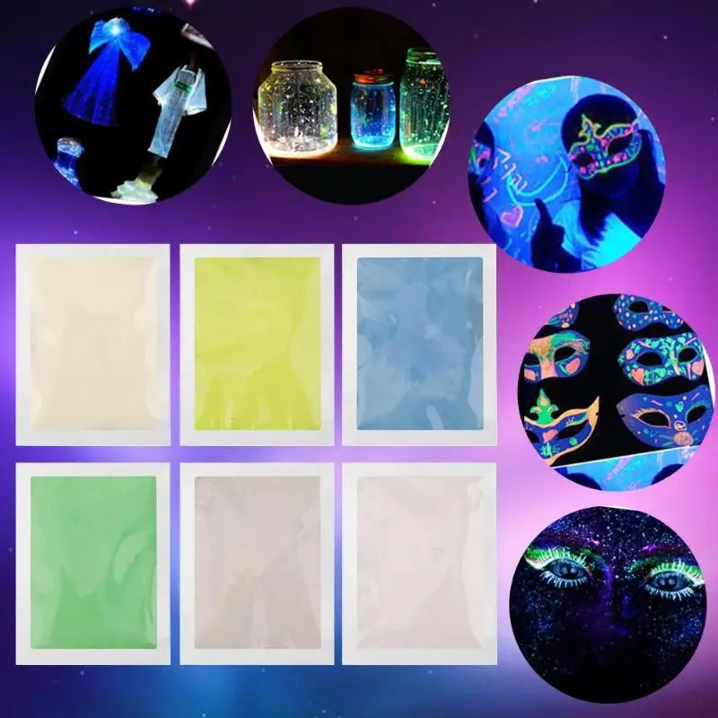 Fashion Super Bright Glow in the Dark Radiationless Luminous Powder Super Bright Luminous Pigment Glow Fluorescent Dust Toy Fashion Super Bright Glow in the Dark Radiationless Luminous Powder Super Bright Luminous Pigment Glow Fluorescent Dust Toy