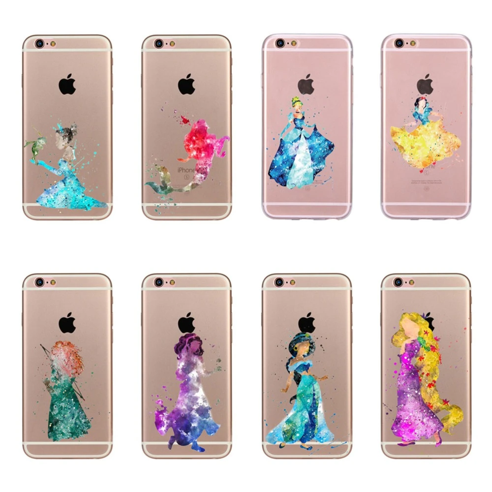 Apple の Iphone 5 5 S Se ケースカバーかわいいラプンツェル白雪のプリンセスマーメイド漫画ソフト Tpu シリコンケース Fundas キャパ Coque Fitted Cases Aliexpress