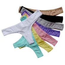 Underwear Women Plus Size Sexy Cotton Thong Seamless Panties Women Thongs and G String Lingerie Tanga
