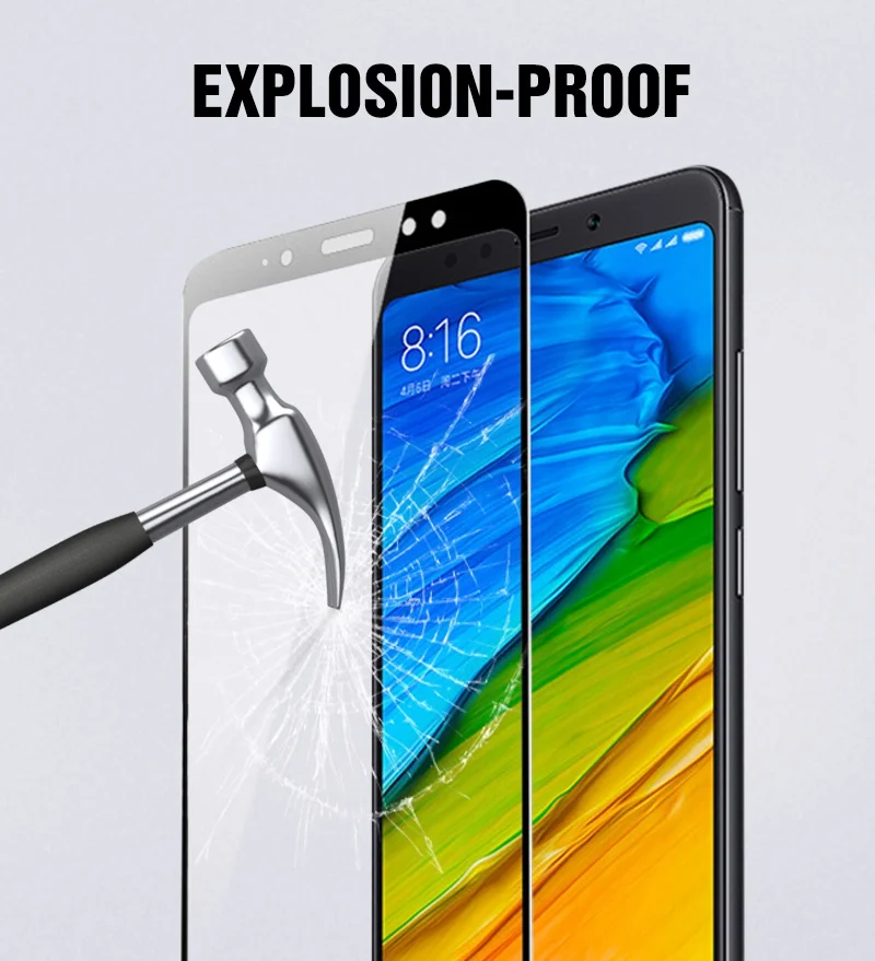 TOMKAS For Xiaomi Redmi S2 Tempered glass Screen protector Scratch Proof For Xiaomi Redmi 6X A2 Mi Mix 2S Protection Glass