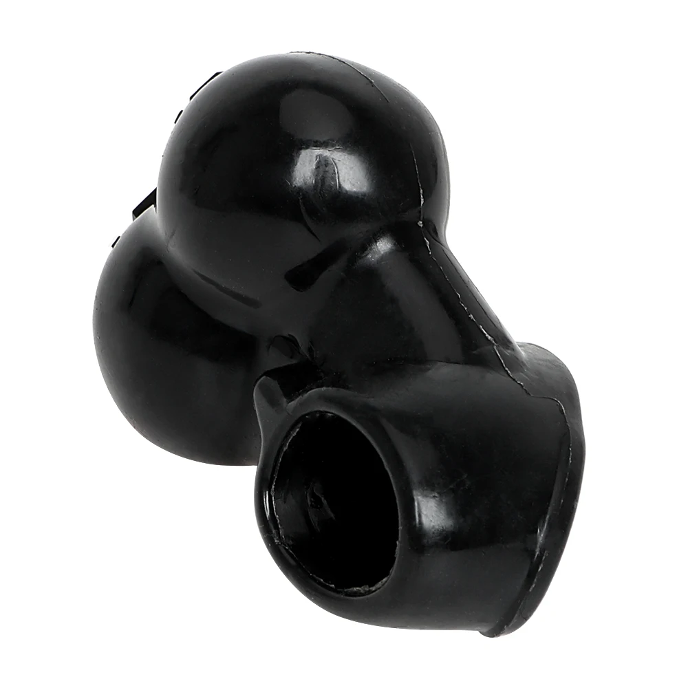 IKOKY Delay Ejaculation Penis Ring Scrotum Sleeve Ball Stretcher Cock Ring Black/White Sex Toys for Men Male Chastity Cage 5