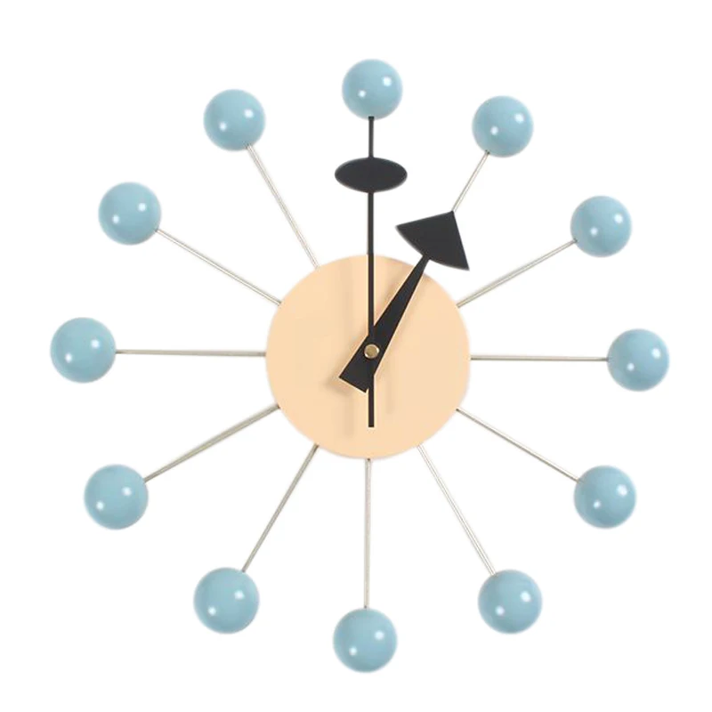 

Electronic Clock Mute Spherical Modern Clock Art Simulation Sports Decorative Candy Wall Clock