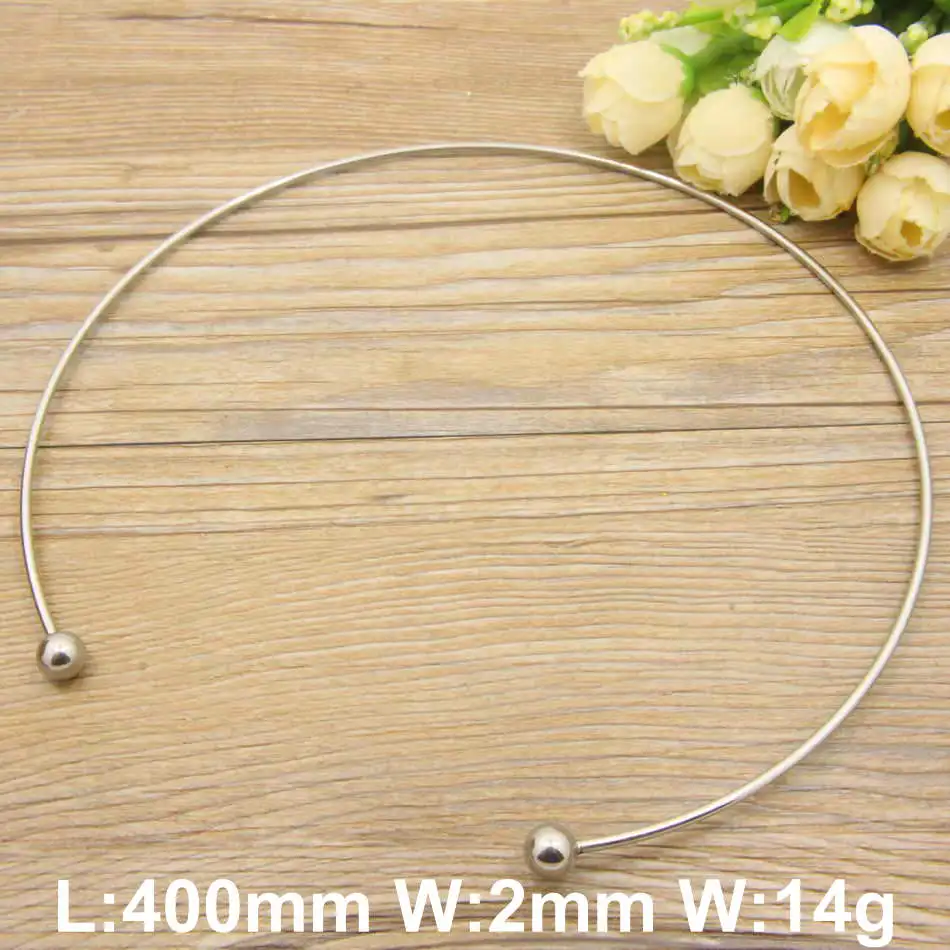 Women jewelry Accessories Stainless Steel Jewelry Fashion Romantic gold color and silver color torques necklace for women NFADACAF